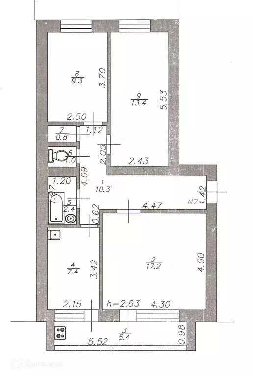 Продаётся 3-к квартира, 67.7 м - Фото 0