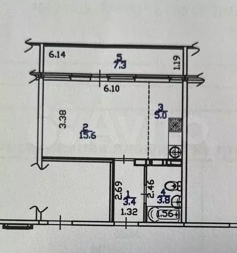 Квартира-студия, 30 м, 3/16 эт. - Фото 0