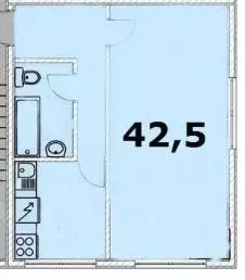 2-к кв. Краснодарский край, Сочи Мамайка мкр, ул. Фадеева, 30 (42.5 м) - Фото 2