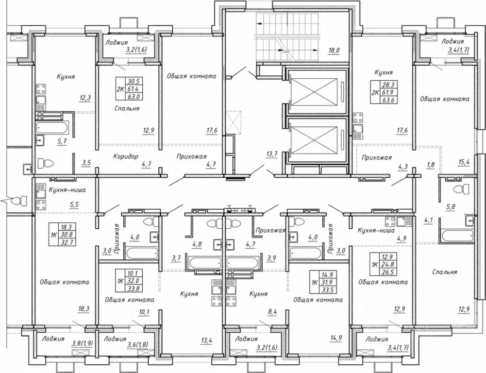 2-к кв. Новосибирская область, Новосибирск Гренландия жилой комплекс ... - Фото 1