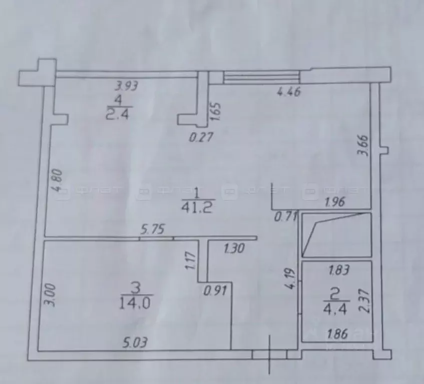 2-к кв. Татарстан, Казань ул. Павлюхина, 110 (62.0 м) - Фото 2