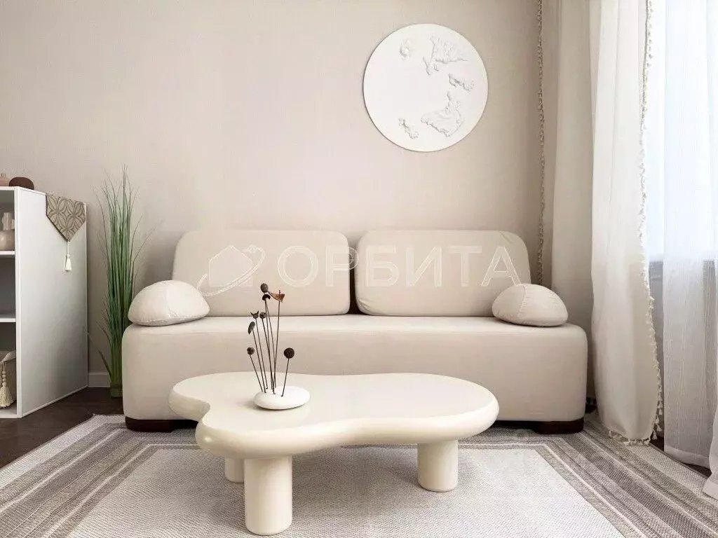 Студия Тюменская область, Тюмень ул. Вьюжная, 10 (33.8 м) - Фото 1