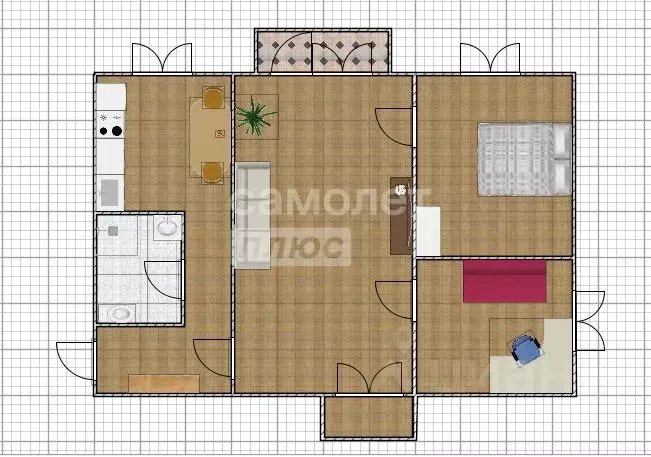 3-к кв. Алтайский край, Бийск ул. Вали Максимовой, 9 (49.3 м) - Фото 2