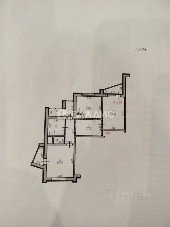 2-к кв. Ивановская область, Иваново ул. Куконковых, 126 (86.3 м) - Фото 1