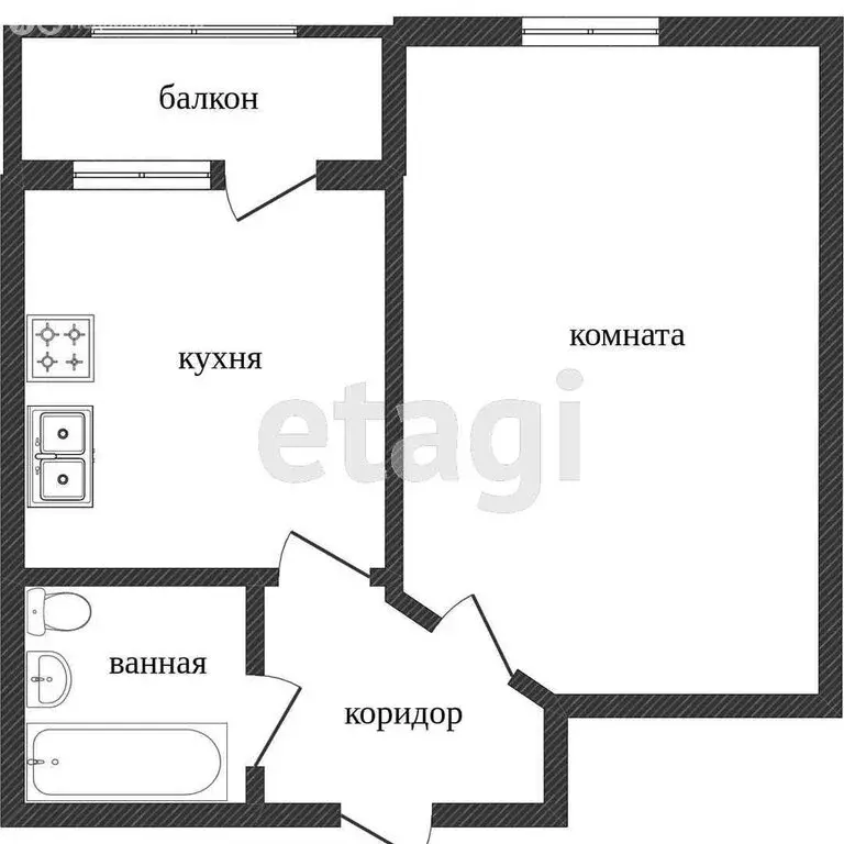 1-комнатная квартира: Нижний Тагил, улица А.З. Смелянского, 4 (40 м) - Фото 0