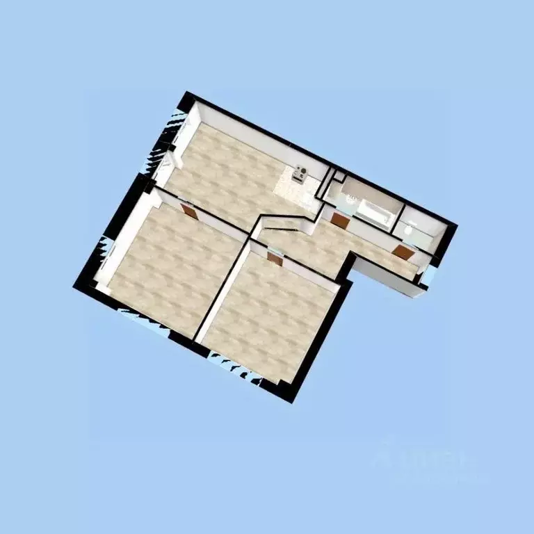 2-к кв. Башкортостан, Уфа ул. Шмидта, 41 (65.5 м) - Фото 2