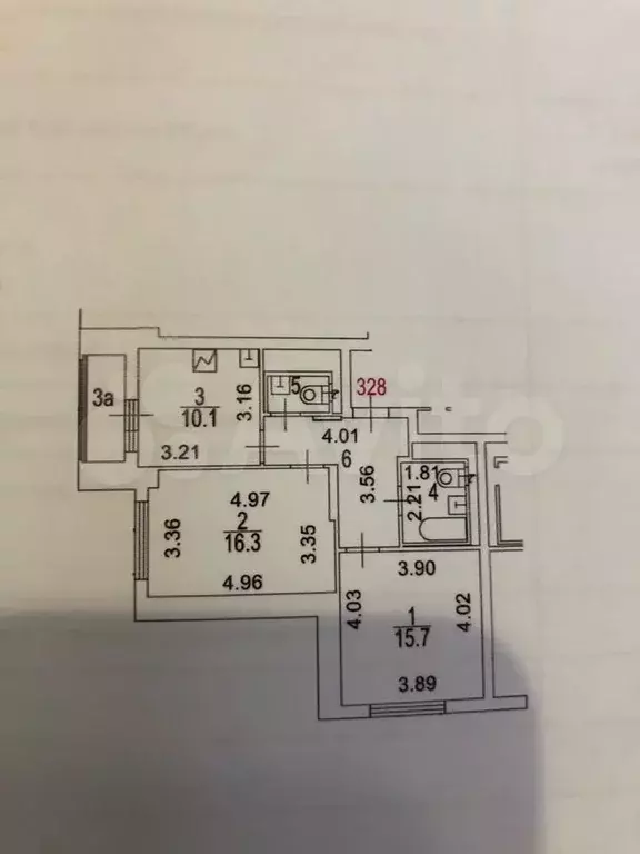 2-к. квартира, 56,5 м, 10/24 эт. - Фото 0