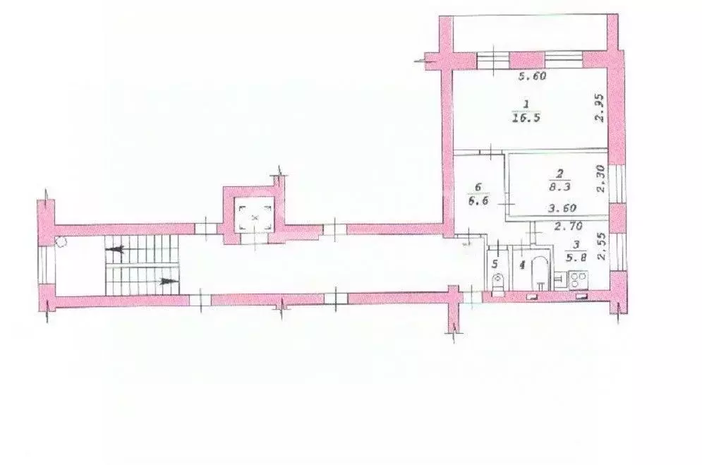 2-к кв. Новосибирская область, Новосибирск Линейная ул., 45/3 (40.4 м) - Фото 1