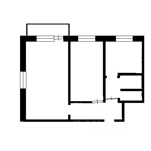 2-к кв. Тульская область, Тула ул. Смидович, 14 (44.4 м) - Фото 2