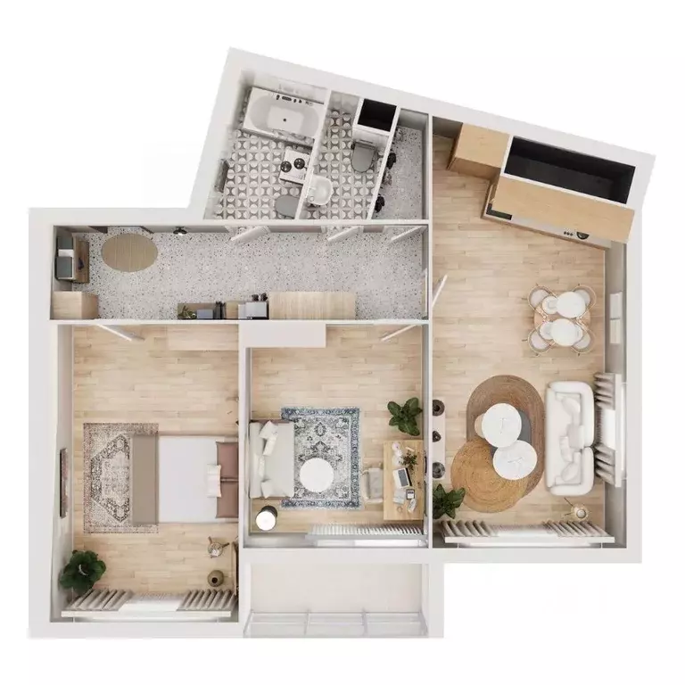 2-к кв. Тверская область, Тверь Бурашевское ш., 60 (78.19 м) - Фото 1