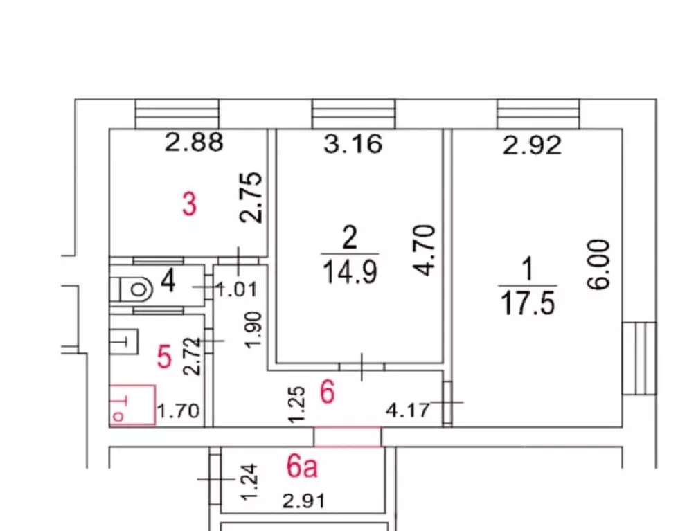 2-к кв. Москва Бойцовая ул., 18К4 (58.0 м) - Фото 1