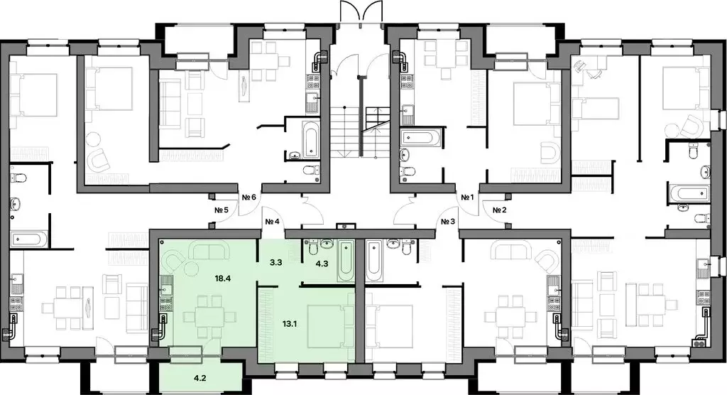 1-комнатная квартира: Ярославль, улица Шевелюха, 130 (43.3 м) - Фото 1