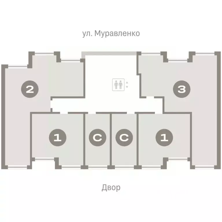 Студия Тюменская область, Тюмень ул. Муравленко, 9к3 (20.07 м) - Фото 1