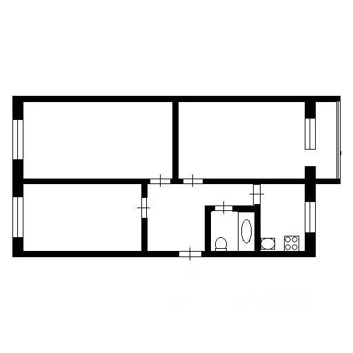 3-к кв. Бурятия, Улан-Удэ ул. Борсоева, 29 (63.4 м) - Фото 2
