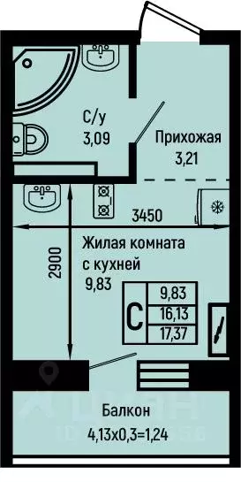 Студия Краснодарский край, Туапсинский муниципальный округ, с. Небуг ... - Фото 0