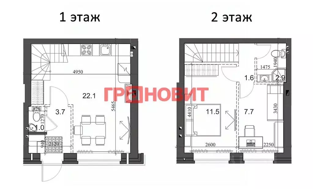 2-к кв. Новосибирская область, Новосибирский район, Мичуринский ... - Фото 1