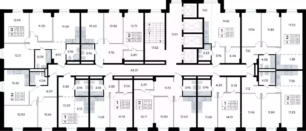 2-к кв. Приморский край, Владивосток ул. Тухачевского, 80 (54.38 м) - Фото 2
