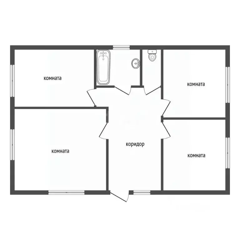 Дом в Воронежская область, с. Семилуки ул. Калинина, 11А (100 м) - Фото 1