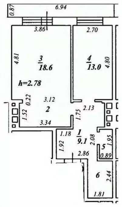 1-к кв. Иркутская область, Иркутск ул. Лермонтова, 81/15 (52.6 м) - Фото 2