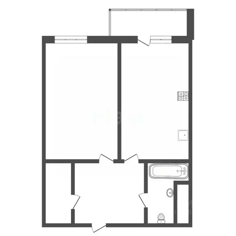 1-к кв. Тульская область, Венев Советская ул., 70 (36.0 м) - Фото 1