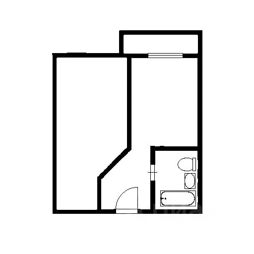 1-к кв. Новосибирская область, Новосибирск ул. Петухова, 95/4 (34.0 м) - Фото 1