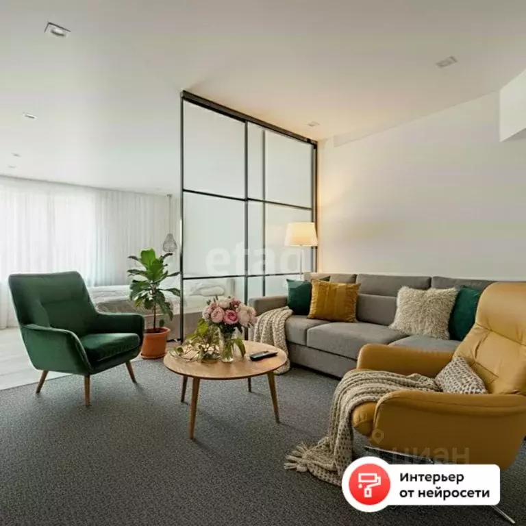 1-к кв. Вологодская область, Череповец ул. Белинского, 63 (79.0 м) - Фото 1