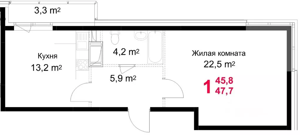 1-к кв. Московская область, Подольск Красная Горка мкр, ул. Садовая, ... - Фото 0