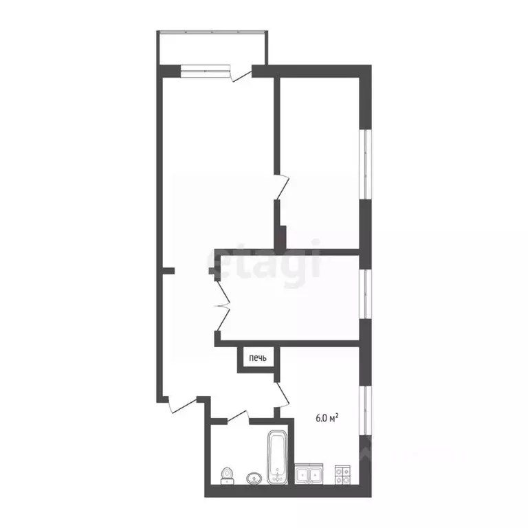 3-к кв. Свердловская область, Талицкий муниципальный округ, с. Бутка ... - Фото 2