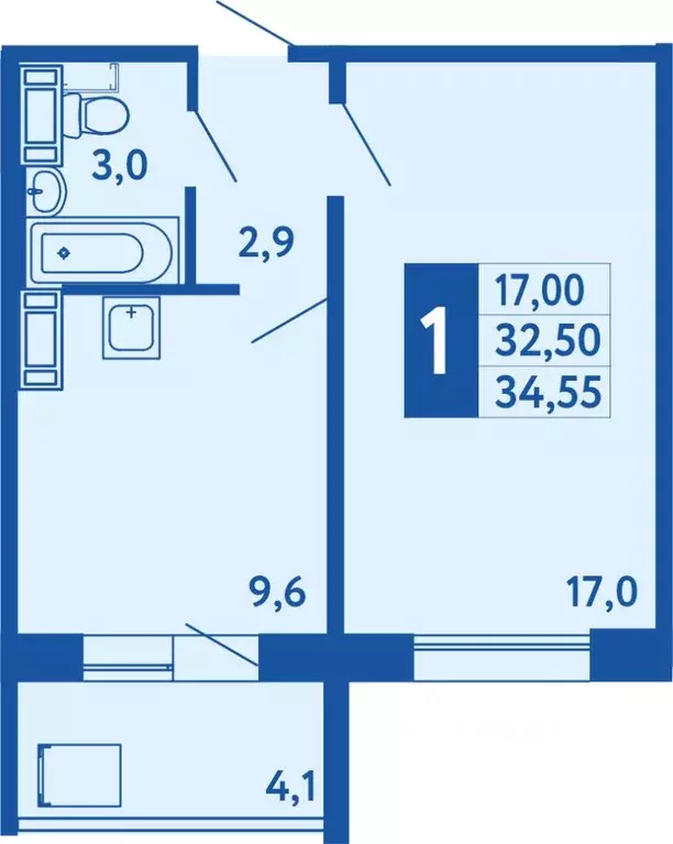 1-к кв. Башкортостан, Уфа Дема жилрайон, Новая Дема жилой комплекс ... - Фото 1