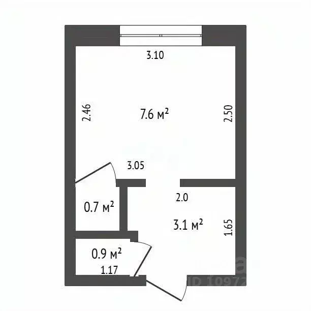 Комната Башкортостан, Стерлитамак ул. Дружбы, 36Б (12.3 м) - Фото 1