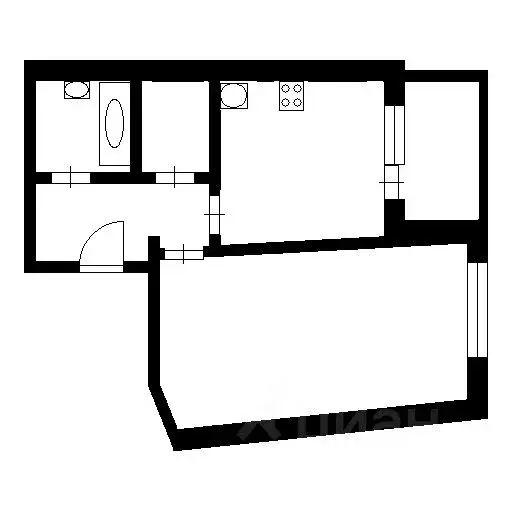 1-к кв. Нижегородская область, Нижний Новгород ул. Родионова, 193к4 ... - Фото 2