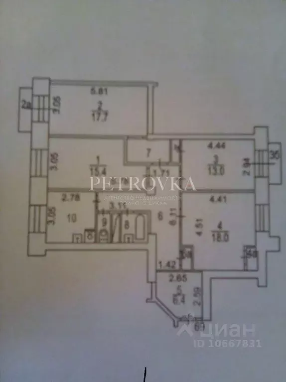 4-к кв. Москва Фрунзенская наб., 28 (103.0 м) - Фото 2