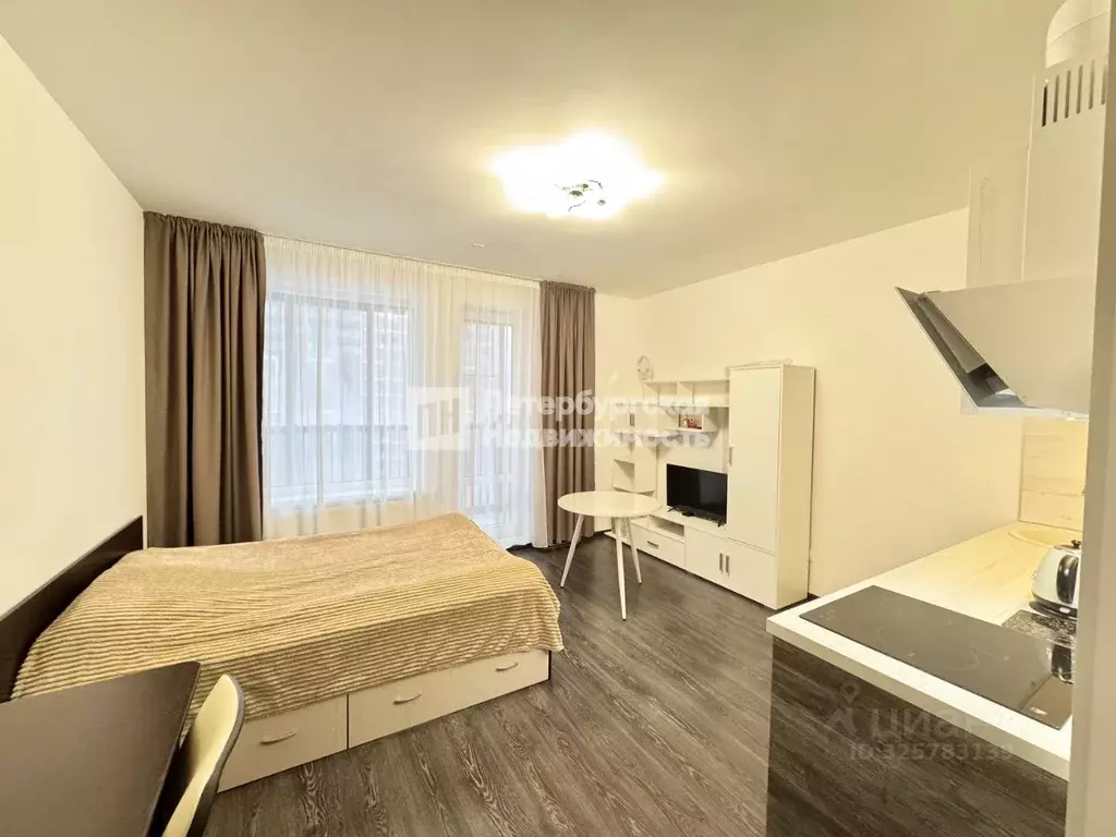 Студия Санкт-Петербург ул. Верхне-Каменская, 9к1 (24.8 м) - Фото 1