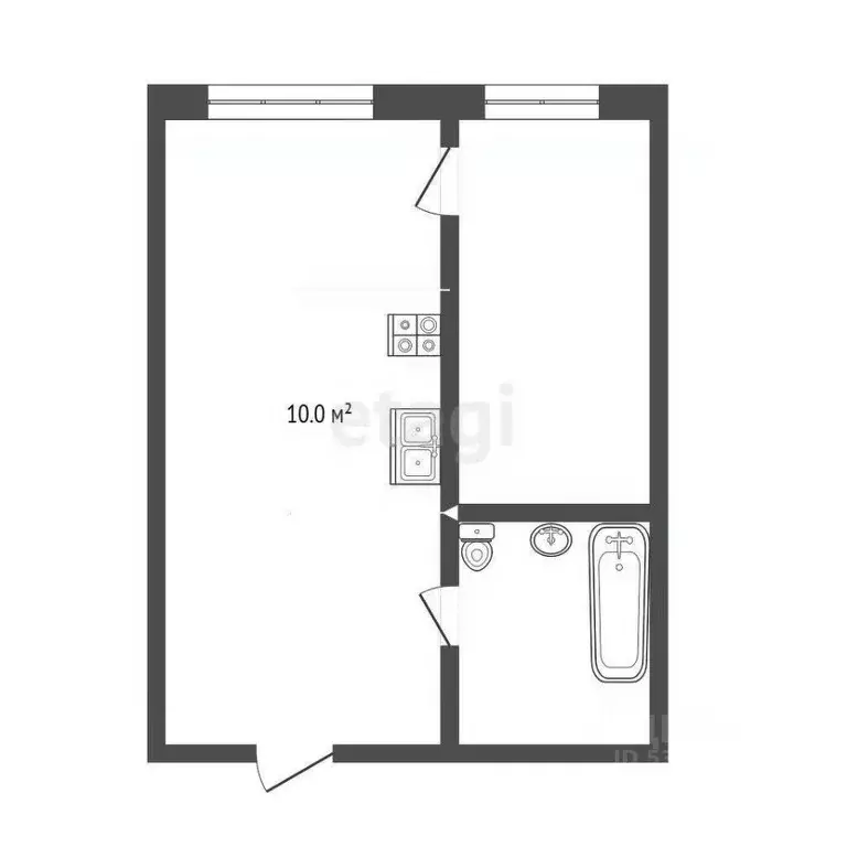 1-к кв. Ростовская область, Ростов-на-Дону ул. Нансена, 109/5 (30.0 м) - Фото 0