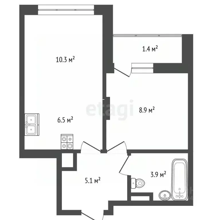 1-к кв. Москва Сосенское поселение, просп. Куприна, 7к2 (37.3 м) - Фото 2