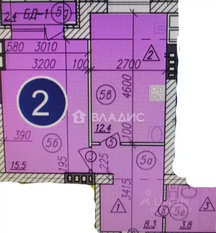 1-к кв. Белгородская область, Белгородский район, Новосадовское с/пос, ... - Фото 2