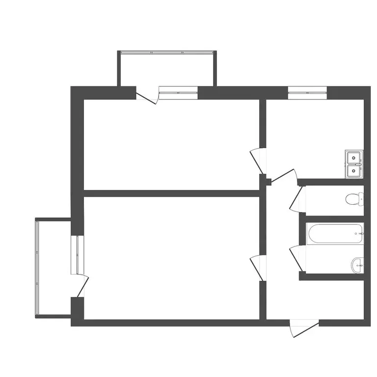 2-комнатная квартира: Пермь, улица Клары Цеткин, 1 (59.9 м) - Фото 0