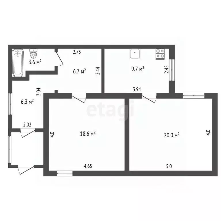 2-к кв. Саратовская область, Балашов Советская ул., 122 (64.9 м) - Фото 2