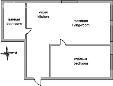 2-комнатная квартира: Москва, Тверская улица, 8к1 (55 м) - Фото 1