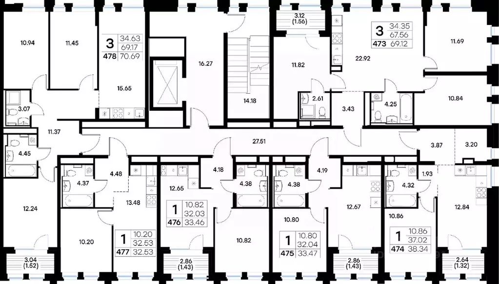 1-к кв. Татарстан, Казань ул. Профессора Мухамедьярова (33.47 м) - Фото 2