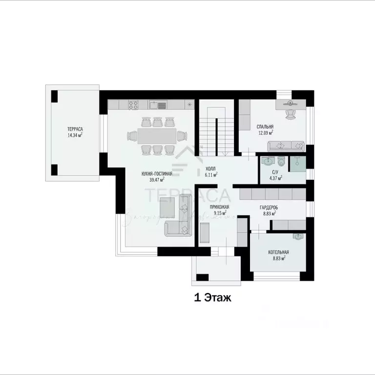 Дом в Ленинградская область, Всеволожский район, Куйвозовское с/пос, ... - Фото 2