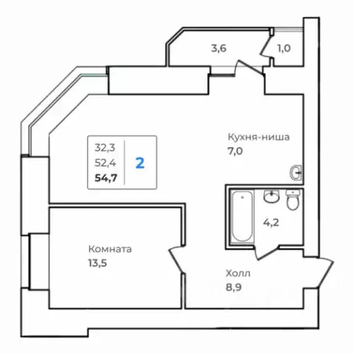 2-к кв. Амурская область, Благовещенск Зейский Бульвар жилой комплекс ... - Фото 0