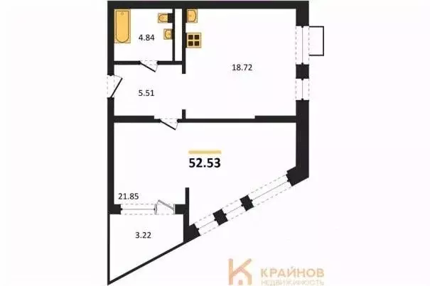 1-к кв. Воронежская область, Воронеж наб. Чуева, 7 (52.53 м) - Фото 0