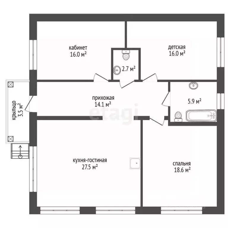 Дом в Калужская область, Калуга Московский кп,  (90 м) - Фото 2