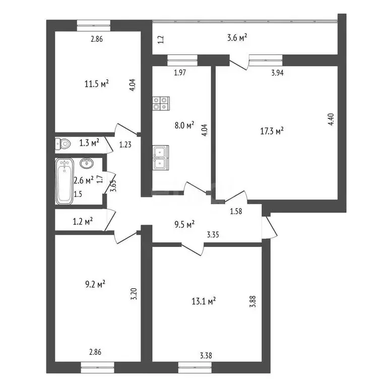 4-комнатная квартира: Стерлитамак, микрорайон Михайловский, улица ... - Фото 1