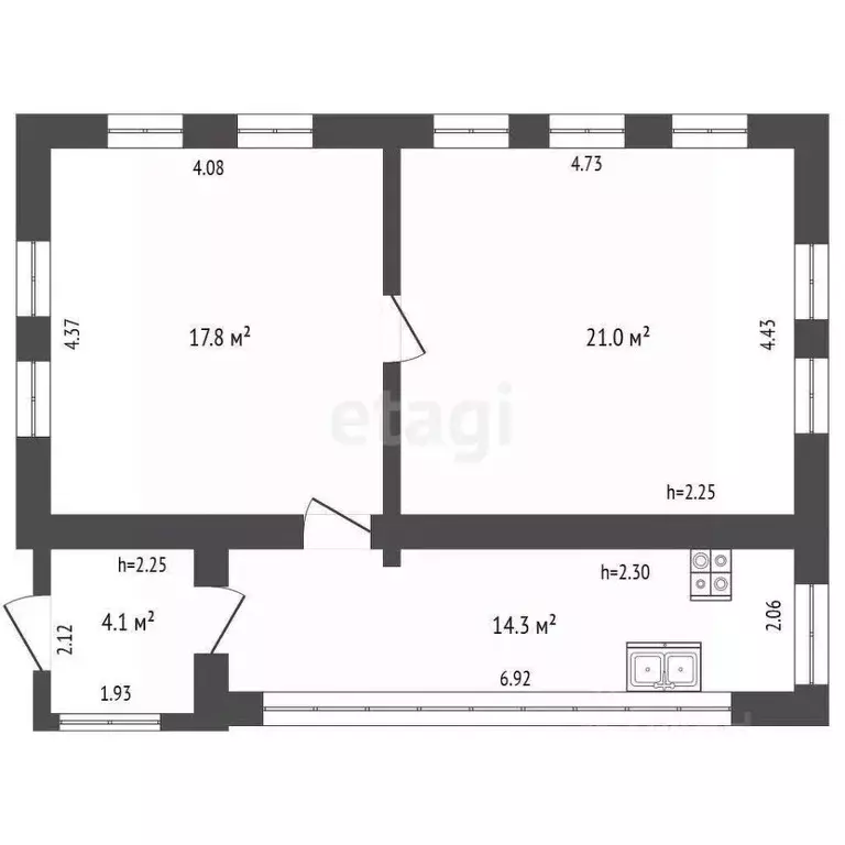 Дом в Башкортостан, Миякинский район, Сатыевский сельсовет, с. Сатыево ... - Фото 2