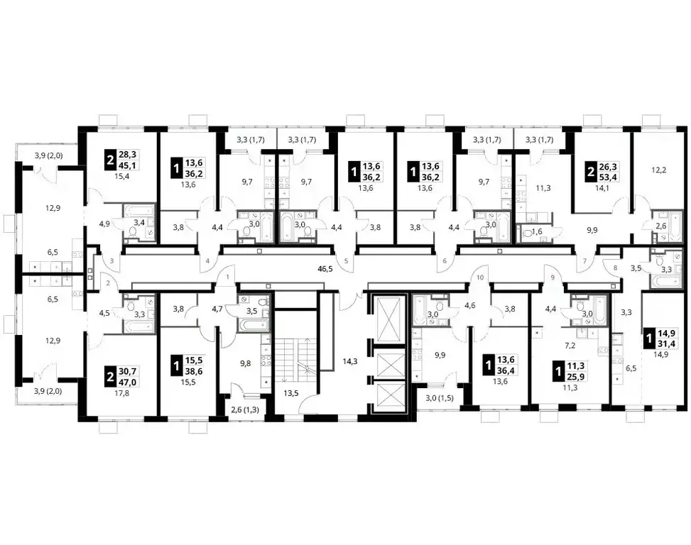1-к кв. Московская область, Ленинский городской округ, д. Сапроново ... - Фото 2