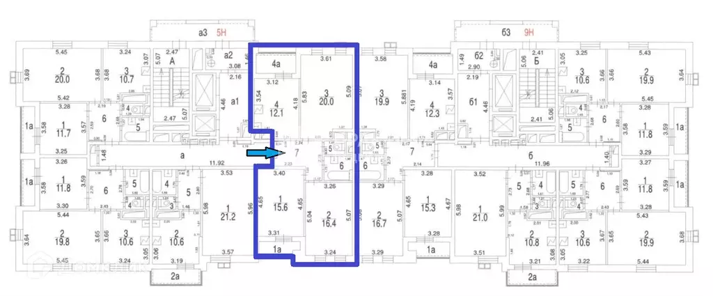 Продаётся 3-к квартира, 75.9 м - Фото 1