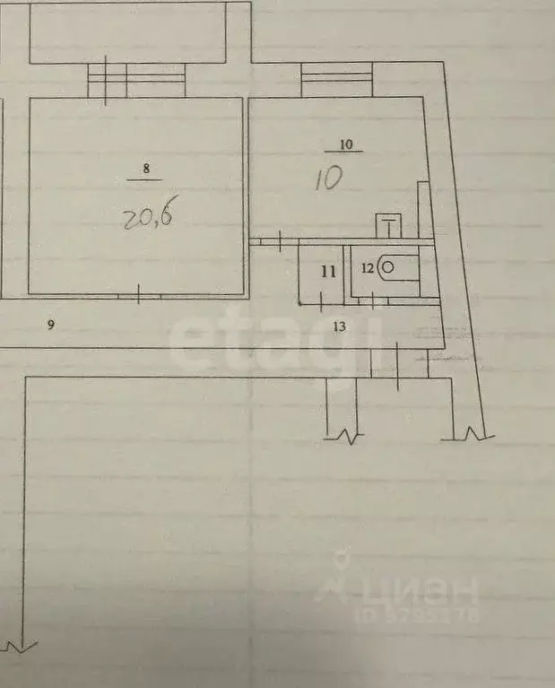 Комната Татарстан, Казань ул. Гаврилова, 2 (20.6 м) - Фото 1