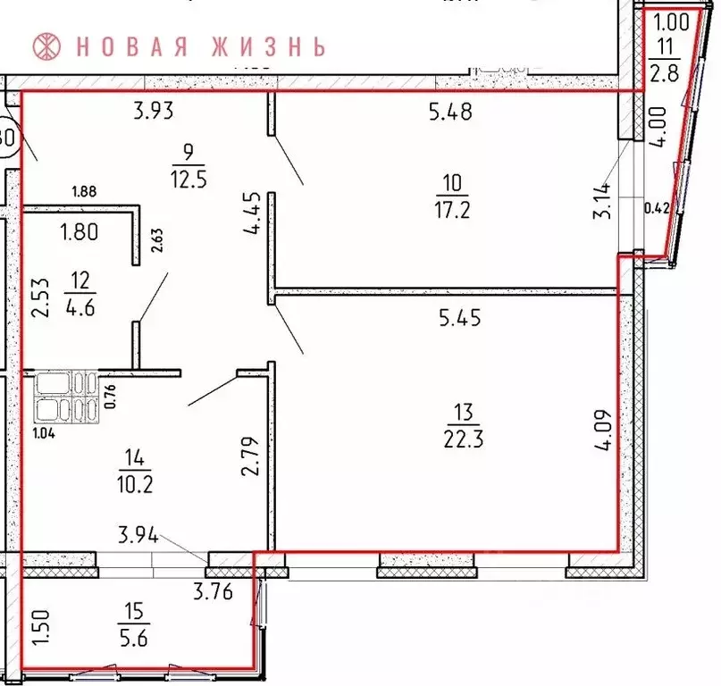 2-к кв. Самарская область, Самара проезд 4-й, 8А (66.8 м) - Фото 0